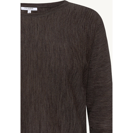 CLAIRE CWPippa Pullover 14579 Hot Fudge Melange