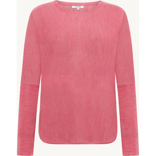CLAIRE CWPippa Pullover 14711 Coral Blush Melange