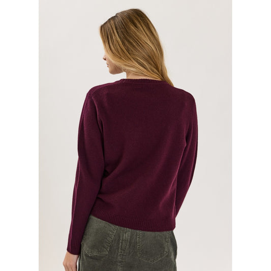 CLAIRE CWPreet Pullover 14381 Fig Melange