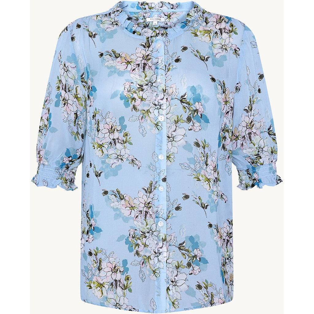 CLAIRE CWRegitse Flower Leaves Shirts 3185 Serenity