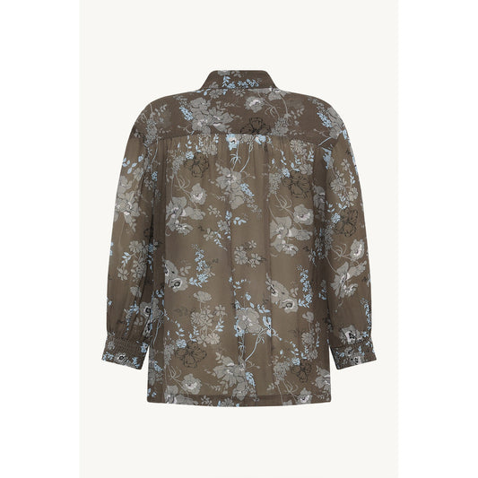 CLAIRE CWRenette Poppy 3/4 Sleeves Shirts 3579 Deer Brown