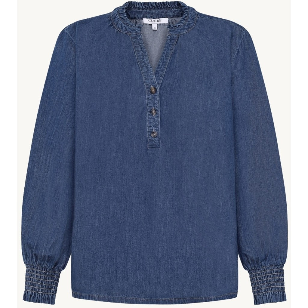 CLAIRE CWSahara Shirts 17 Medium Blue Denim