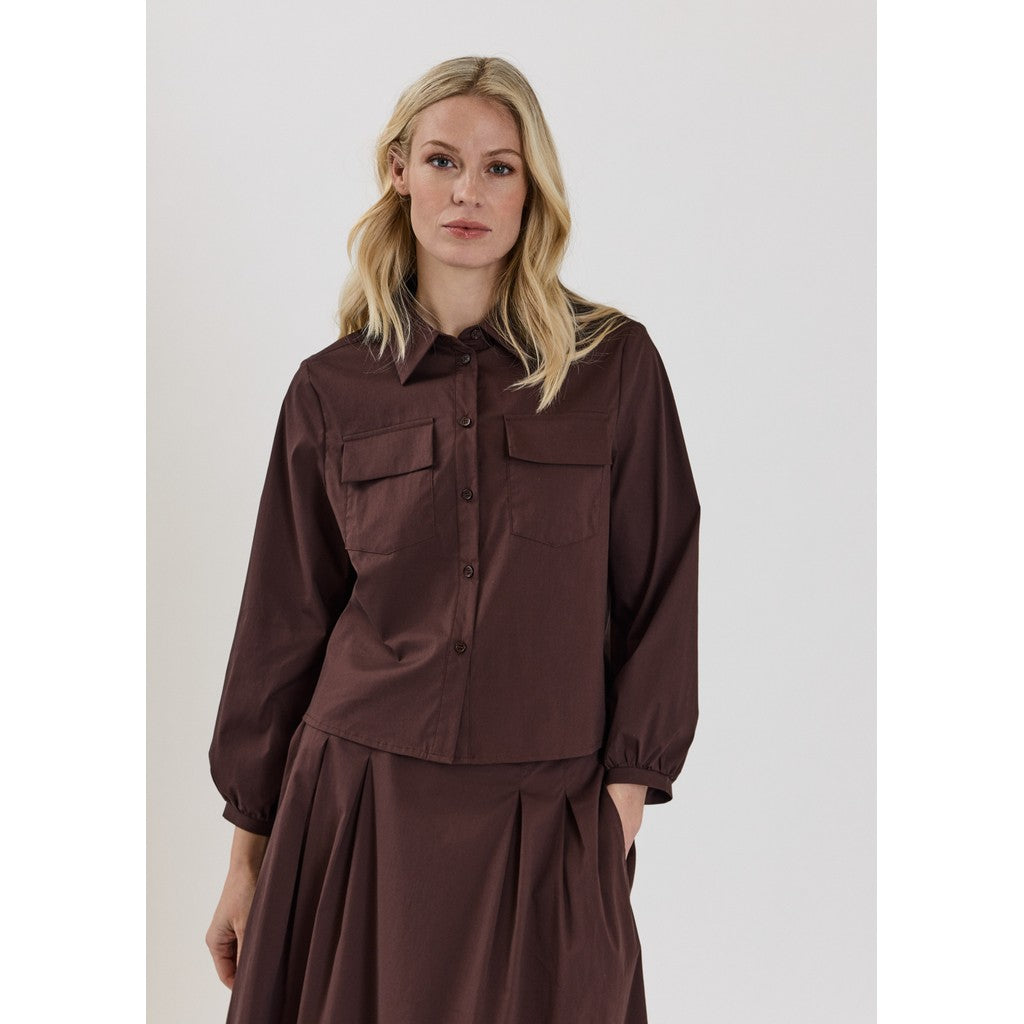 CLAIRE CWSalinde Shirts 4565 Chocolate