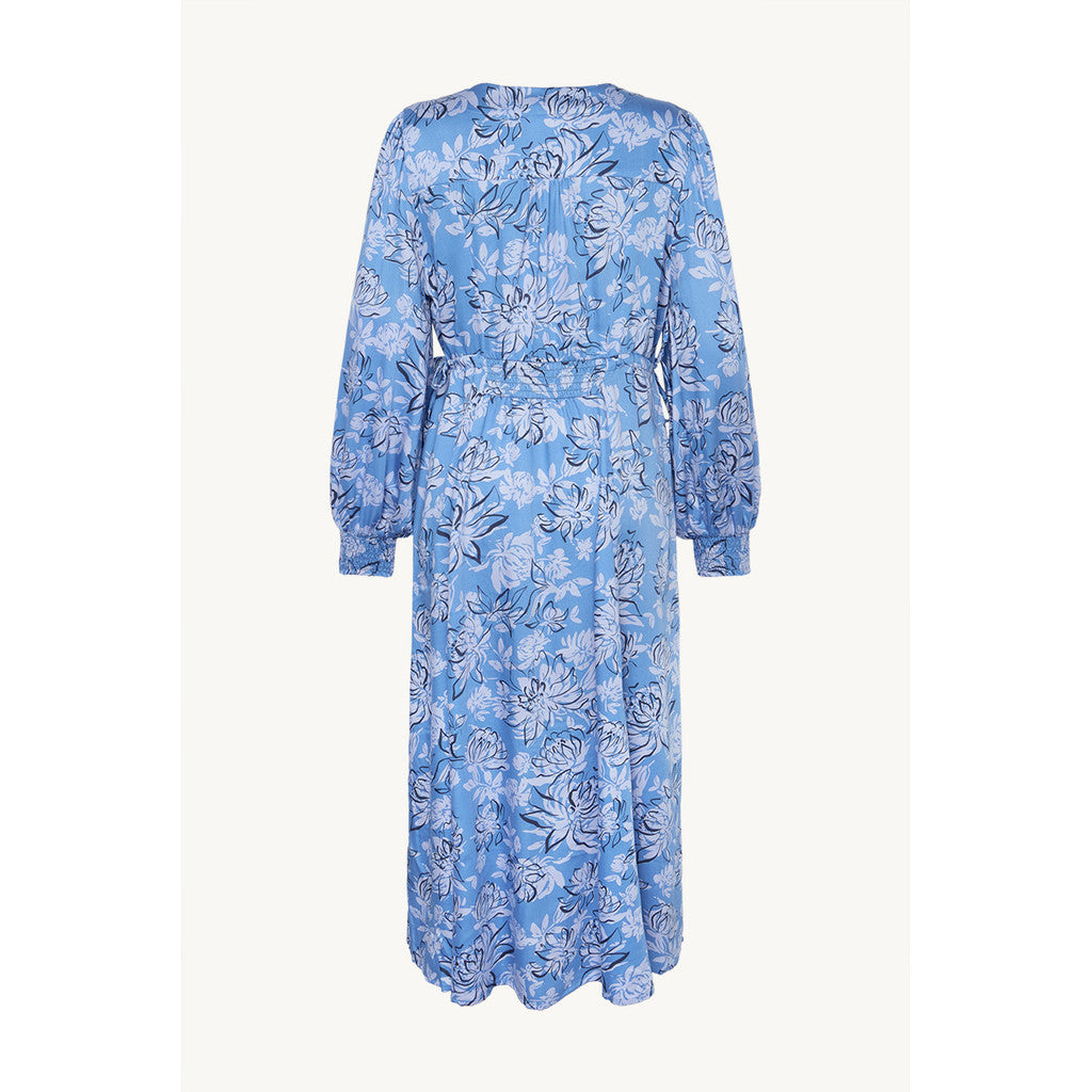 CLAIRE Dress CWDaimara Peonies Dresses 4155 Blue Iris