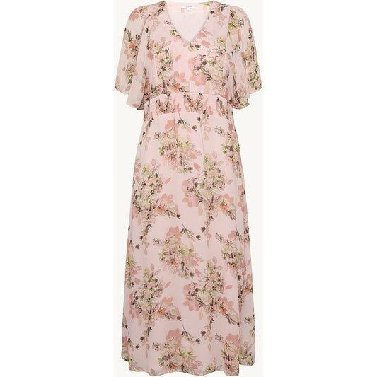 CLAIRE Dress CWDanijela Flower Leaves Dresses 4306 Pink Touch