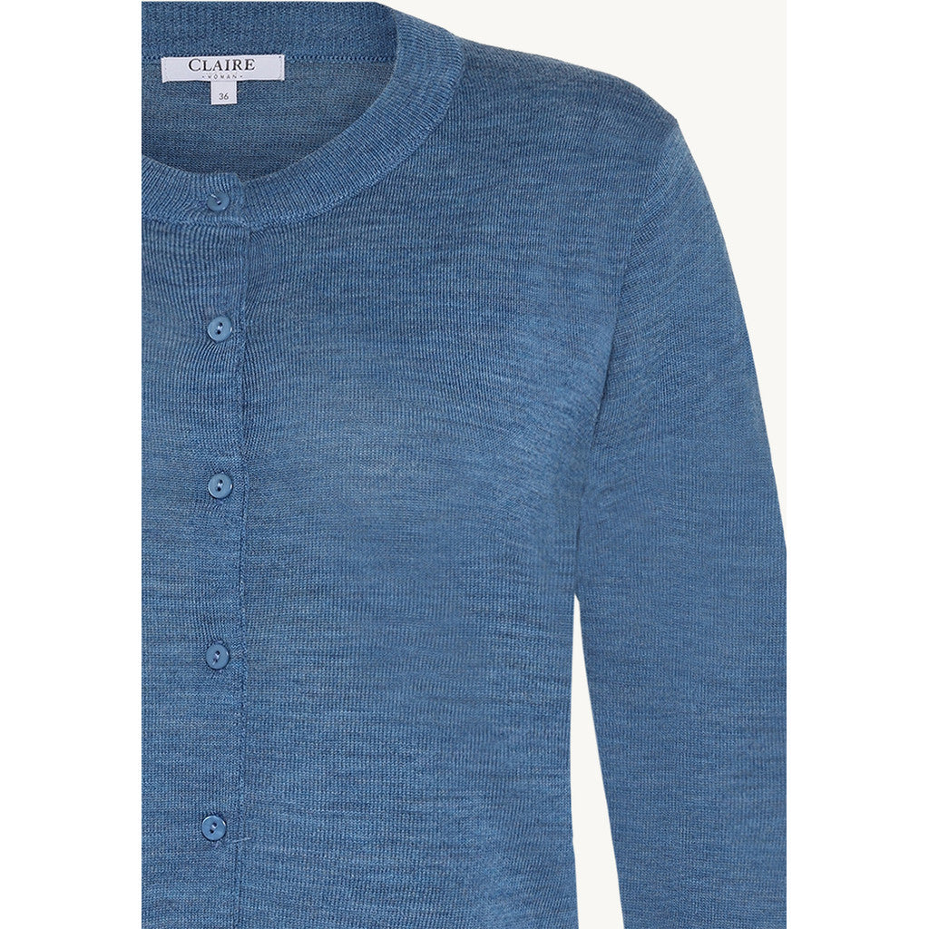 CLAIRE Knit CWCandy Cardigan 14155 Blue Iris Melange
