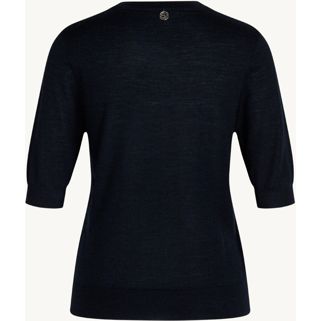 CLAIRE Knit CWPutri Pullover 13151 Dark Navy Melange