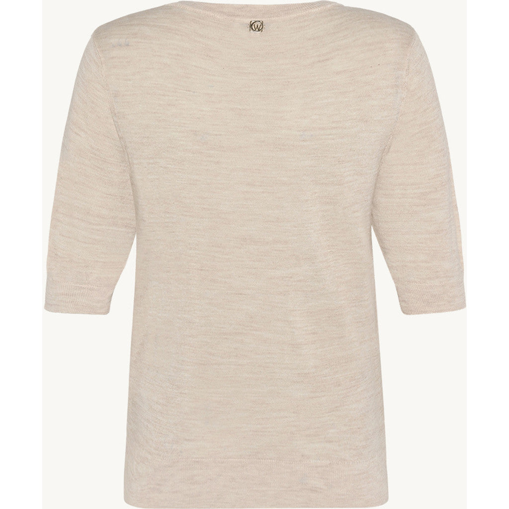 CLAIRE Knit CWPutri Pullover 13261 Sand Stone Melange