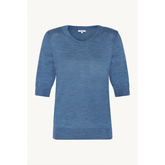 CLAIRE Knit CWPutri Pullover 14155 Blue Iris Melange
