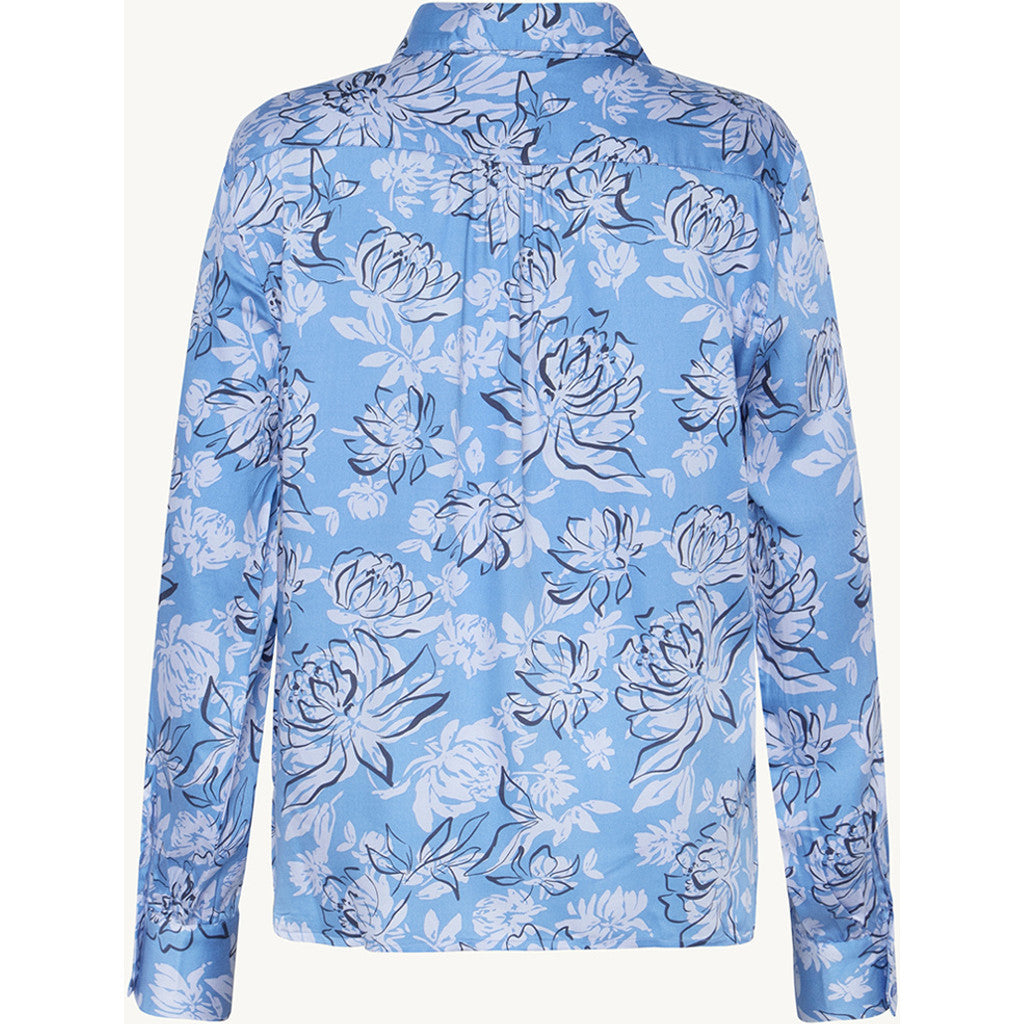 CLAIRE Shirt CWRenee Peonies Shirts 4155 Blue Iris