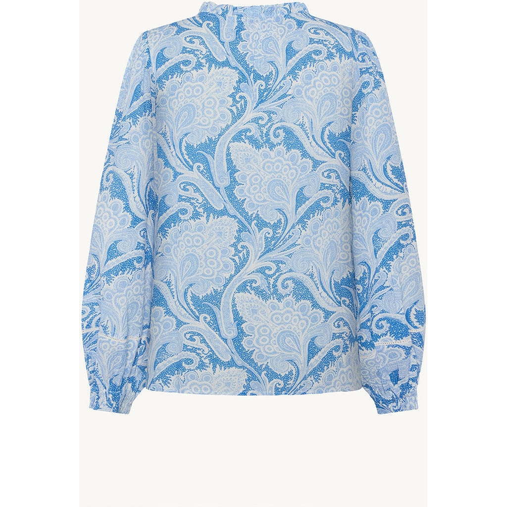 CLAIRE Shirt CWRine Old Paisley Shirts 4155 Blue Iris