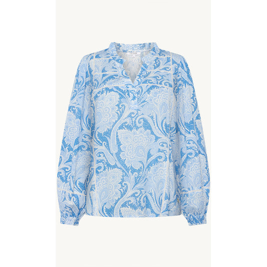CLAIRE Shirt CWRine Old Paisley Shirts 4155 Blue Iris