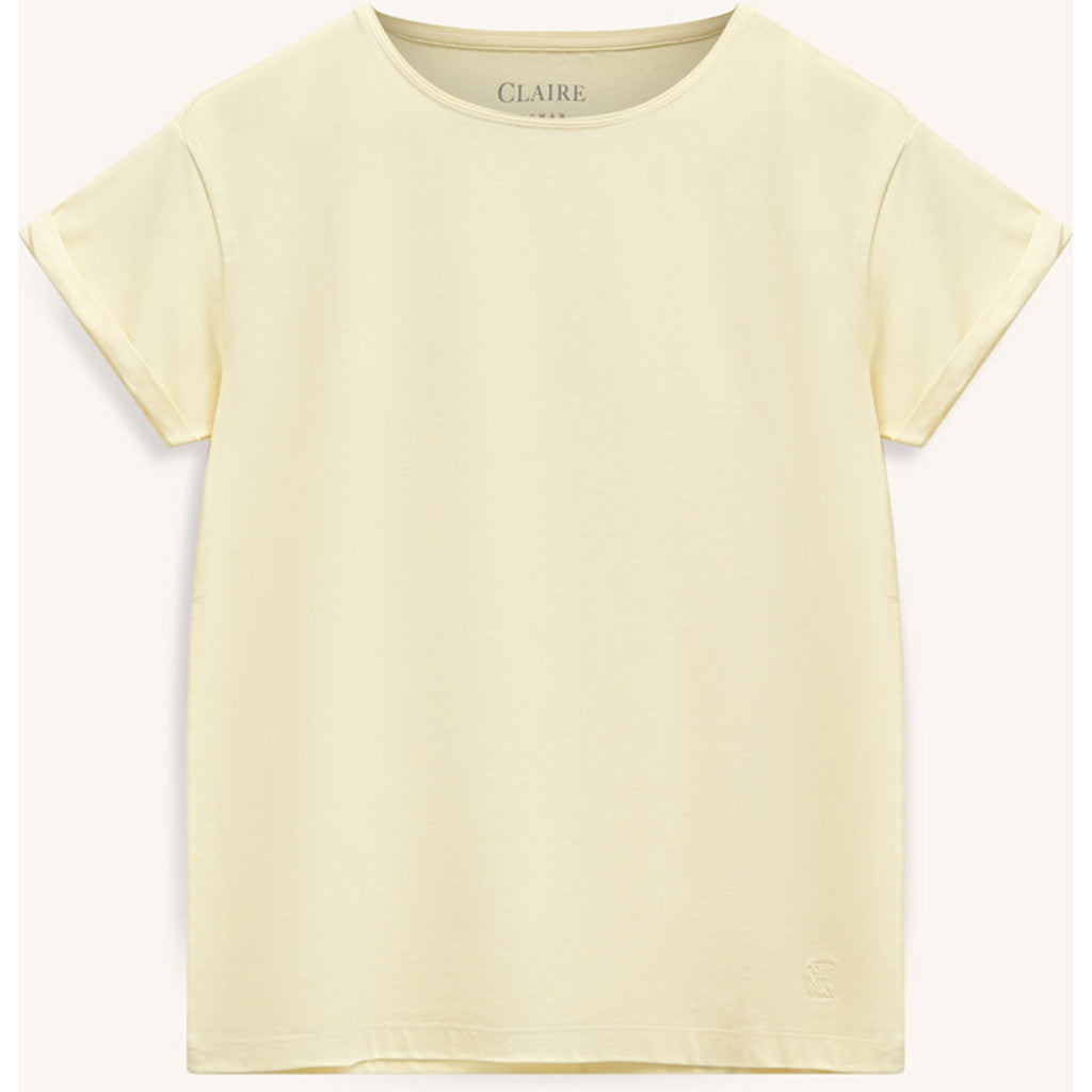 CLAIRE T-shirt CWAiofe T-shirt S/S 4626 Pale Yellow