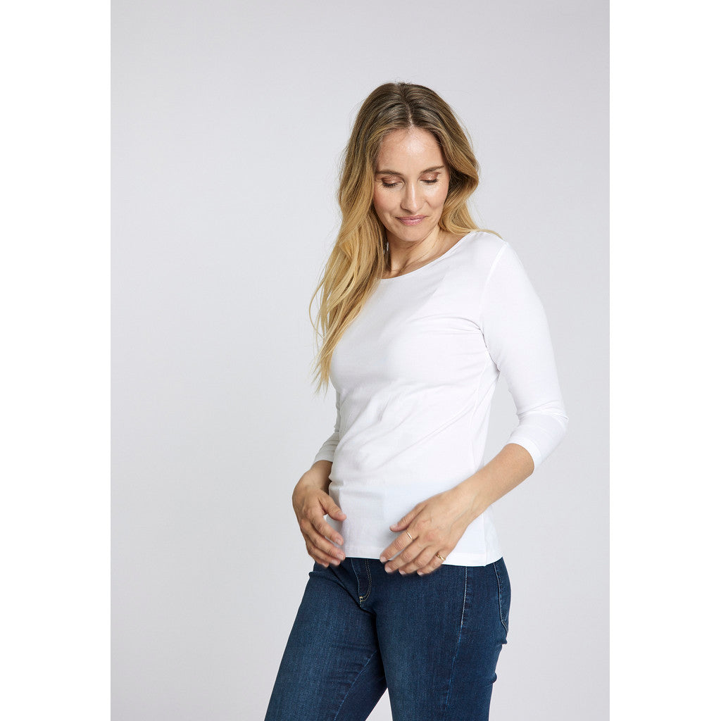 CLAIRE T-shirt CWAlba T-shirt L/S 3246 White