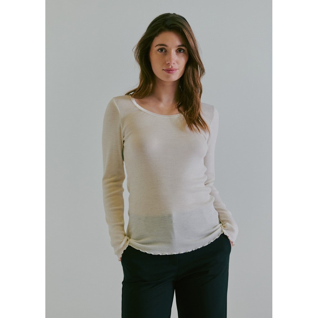CLAIRE T-shirt CWAmber T-shirt L/S 3270 Ivory