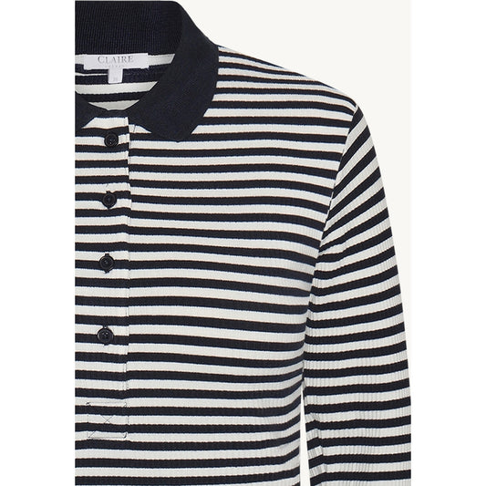 CLAIRE T-shirt CWAnthea Stripe T-shirt L/S 3151 Dark Navy