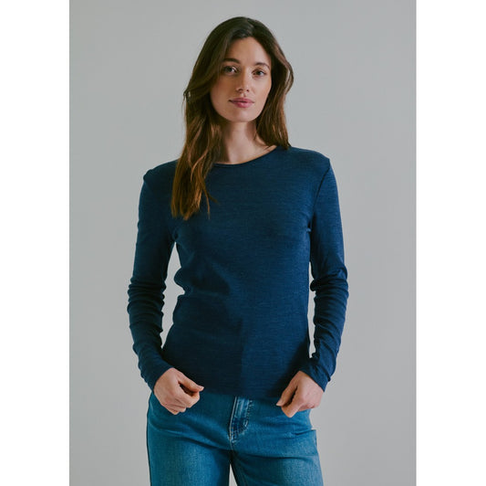 CLAIRE T-shirt CWAubree Slipdress 13129 Blues Melange