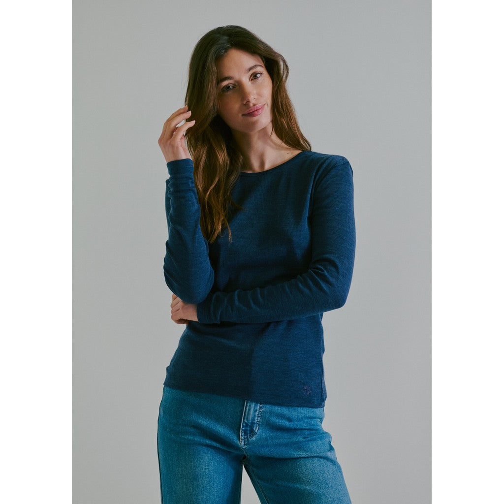CLAIRE T-shirt CWAubree Slipdress 13129 Blues Melange