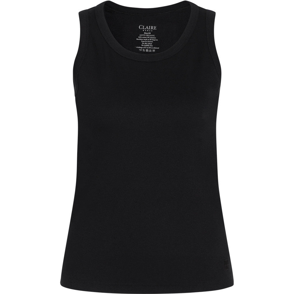 CLAIRE T-shirt CWAvery Tank Top 3244 Black