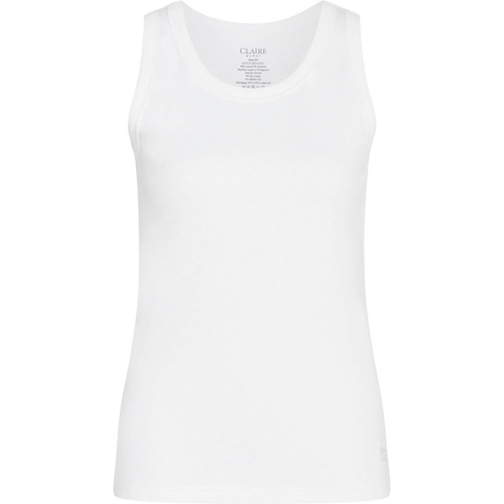 CLAIRE T-shirt CWAvery Tank Top 3246 White